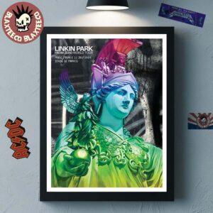 Linkin Park From Zero World Tour 2025 In Paris France Concert Poster At Stade De France On July 11 2025 Home Decor Poster Canvas