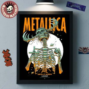Metallica Load Remastered 2025 Until It Sleeps Home Decor Poster Canvas