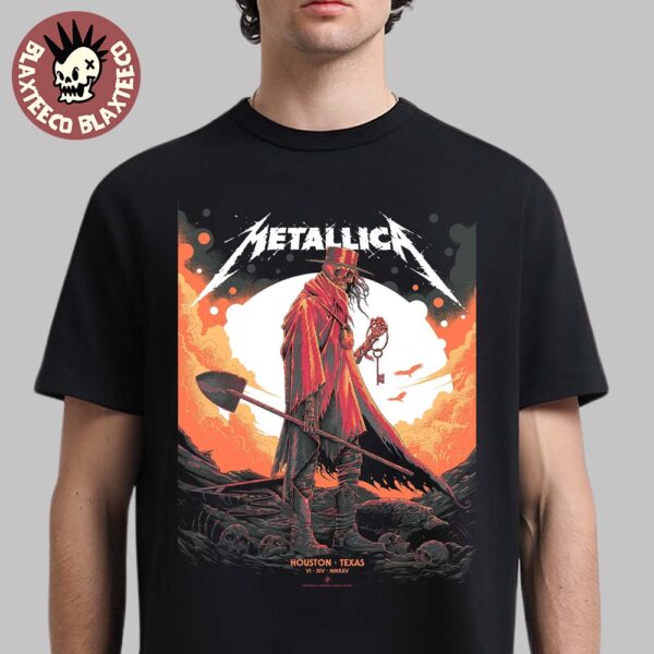 Metallica M72 Houston 2025 Pop Up Shop Poster In Texas At NRG Stadium On June 14 2025 Unisex T-Shirt