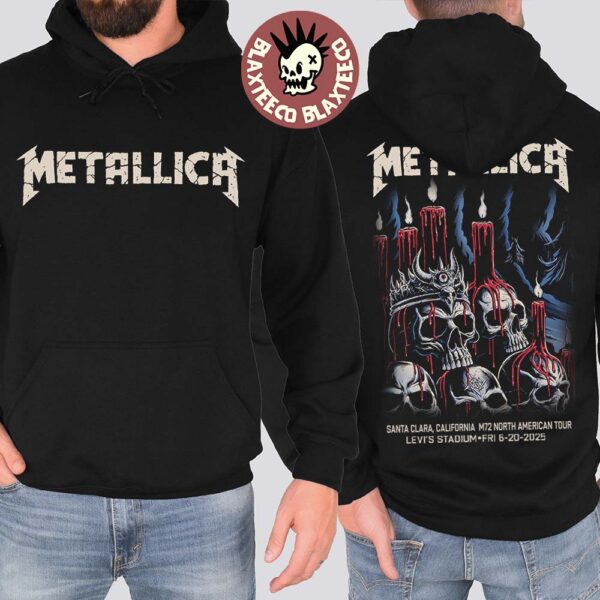 Metallica M72 Santa Clara 2025 Night 1 Venue Hoodie At Levi’s Stadium In California On June 20 2025 Two Sided Unisex Hoodie