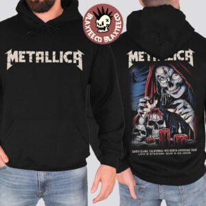 Metallica M72 Santa Clara 2025 Night 2 Venue Hoodie At Levi’s Stadium In California On June 22 2025 Two Sided Unisex Hoodie