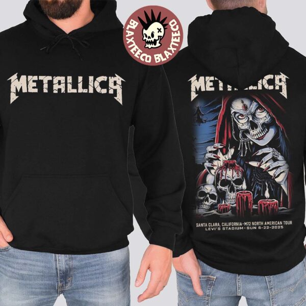 Metallica M72 Santa Clara 2025 Night 2 Venue Hoodie At Levi’s Stadium In California On June 22 2025 Two Sided Unisex Hoodie