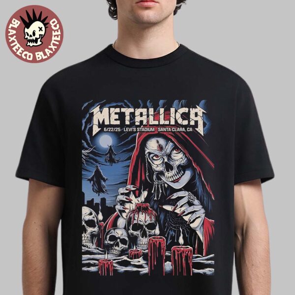 Metallica M72 Santa Clara 2025 Night 2 Venue Poster At Levi’s Stadium In California On June 22 2025 Unisex T-Shirt