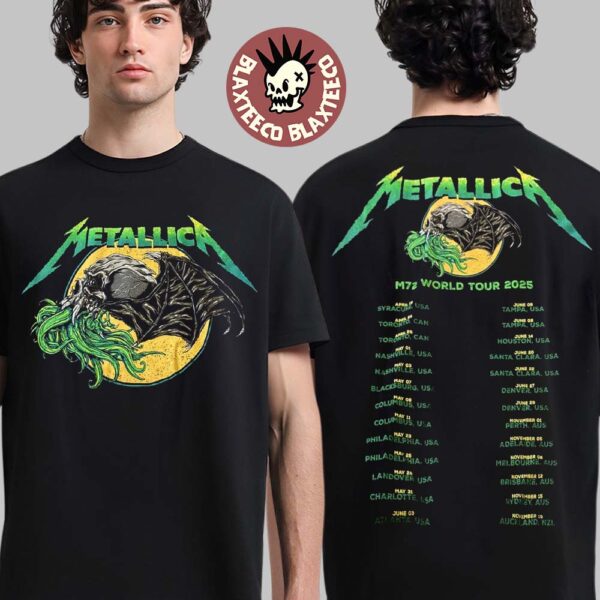 Metallica M72 World Tour 2025 Merch Ktulu Two Sided Unisex T-Shirt