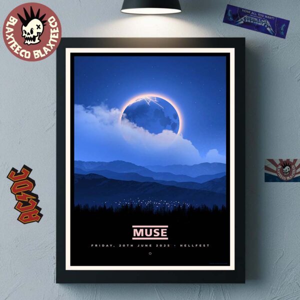 Muse Live At Hellfest 2025 In Clisson France On June 20 2025 Home Decor Poster Canvas