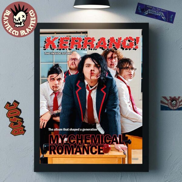 My Chemical Romance x Kerrang Magazine The Inside Story 2025 Magazine Cover Home Decor Poster Canvas