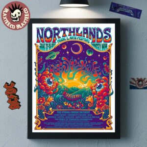 Northlands Music And Arts Festival 2025 Swanzey New Hampshire Poster On June 13-15 2025 With Lineup