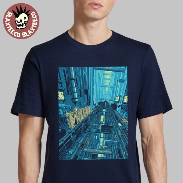 Phish Manchester New Hampshire 2025 Concert Poster At SNHU Arena From June 20 To 22 2025 Classic T-Shirt