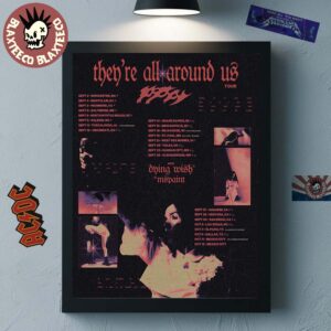 Poppy They’re All Around Us Tour Fall Leg 2025 Tour Dates Home Decor Poster Canvas