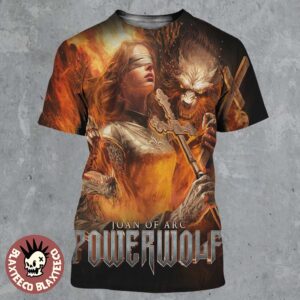 Powerwolf Joan Of Arc Official Artwork All Over Print Shirt