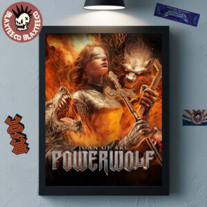 Powerwolf Joan Of Arc Official Artwork Home Decor Poster Canvas