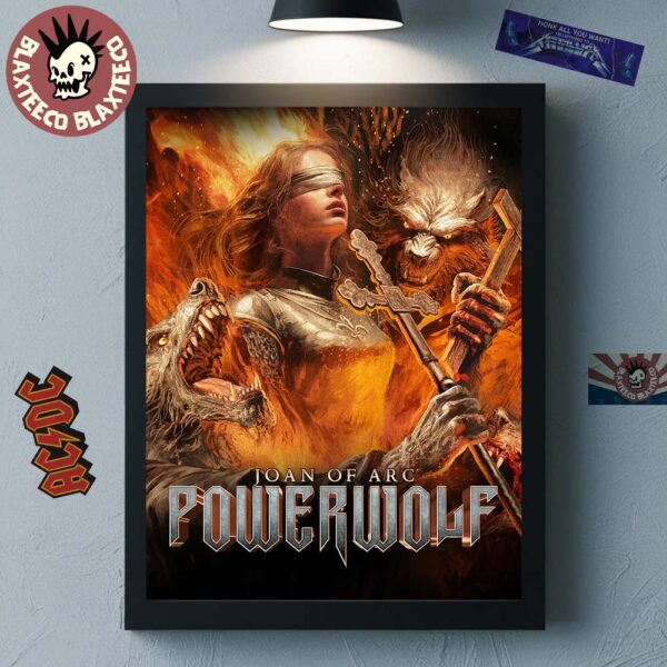 Powerwolf Joan Of Arc Official Artwork Home Decor Poster Canvas