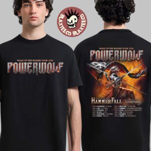 Powerwolf Wake Up The Wicked Tour 2026 European Schedule Dates Two Sided T-Shirt