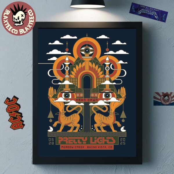 Pretty Lights Yahn Dawn 2025 Night 2 Poster At Meadow Creek In Buena Vista Colorado On June 28 2025 Home Decor Poster Canvas