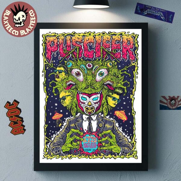 Puscifer Sessanta V2.0 Auburn Washington 2025 Concert Poster At White River Amphitheatre On June 7 2025 Home Decor Poster Canvas