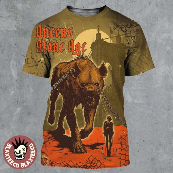 Queens Of The Stone Age Cincinnati Ohio 2025 Concert Poster At The Andrew J Brady Music Center On June 18 2025 All Over Print Shirt