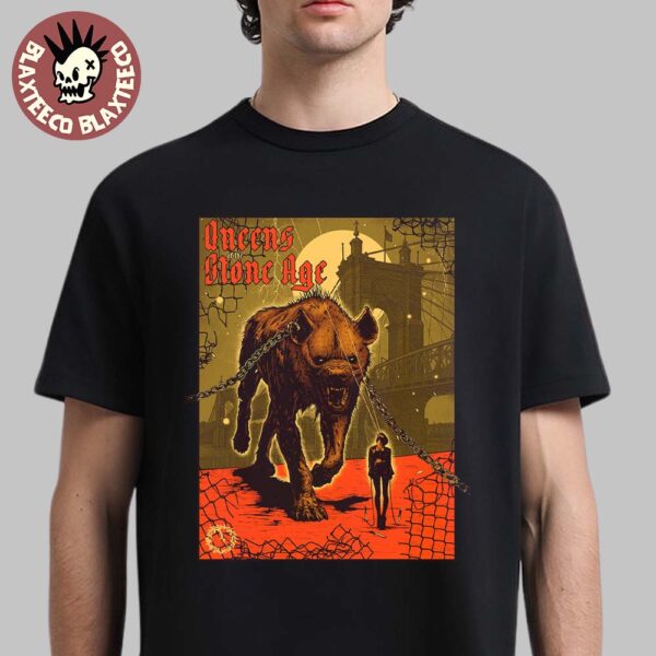 Queens Of The Stone Age Cincinnati Ohio 2025 Concert Poster At The Andrew J Brady Music Center On June 18 2025 Unisex T-Shirt