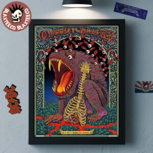 Queens Of The Stone Age Columbus Ohio 2025 Concert Poster At Kemba Live On June 17 2025 Home Decor Poster Canvas