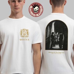 Queens Of The Stone Age Photo Alive In The Catacombs With Q Logo Two Sided Classic T-Shirt