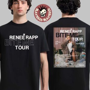 Renee Rapp Bite Me Tour 2025 Schedule Tour Dates Two Sided T-Shirt