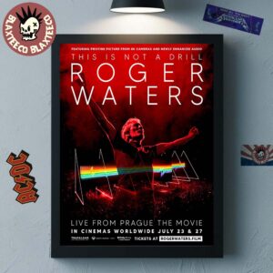 Roger Waters This Is Not A Drill Live From Prague The Movie In Cinemas Worldwide July 23 And 27 2025 Home Decor Poster Canvas