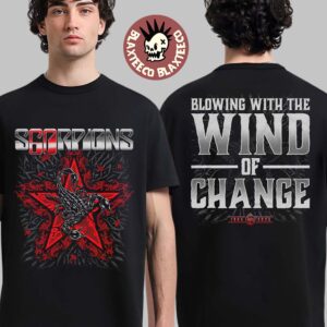 Scorpions 60 Years Of Scorpions European Tour 2025 Blowing With The Wind Of Change Two Sided Unisex T-Shirt