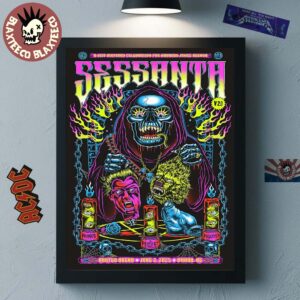 Sessanta Omaha Nebraska 2025 Concert Poster At The Baxter Arena On June 3 2025 Home Decor Poster Canvas