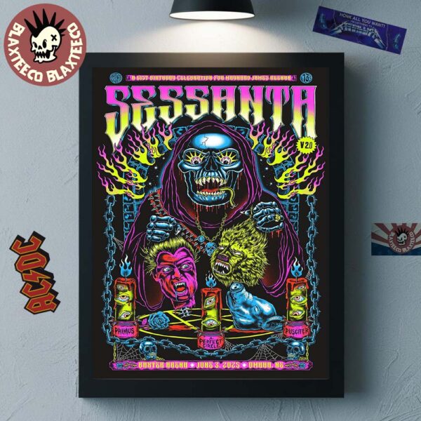 Sessanta Omaha Nebraska 2025 Concert Poster At The Baxter Arena On June 3 2025 Home Decor Poster Canvas