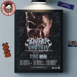 Slaughter To Prevail The Grizzly Winter Tour UK And Europe 2026 Schedule Tour Dates Home Decor Poster Canvas