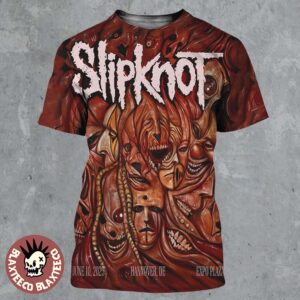 Slipknot Hannover Germany 2025 Poster At Expo Plaza On June 10 2025 The Wall Of Flesh All Over Print Shirt