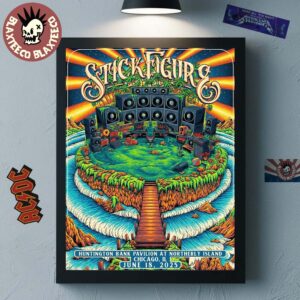 Stick Figure Chicago Illinois 2025 Poster At Huntington Bank Pavilion At Northerly Island On June 18 2025 Home Decor Poster Canvas