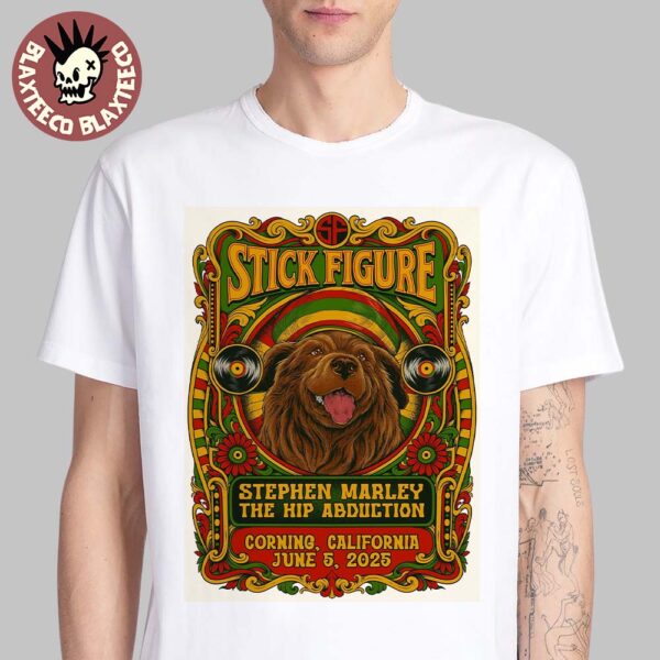 Stick Figure Island Holiday Summer Tour 2025 In Corning California Gig Poster At Rolling Hills Casino On June 5 2025 Classic T-Shirt