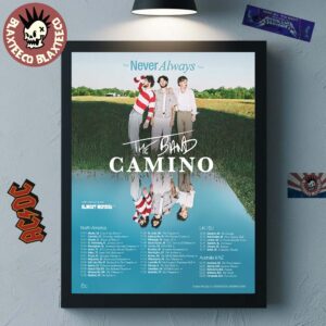The Band Camino The Never Always Tour 2025 Schedule Tour Dates Home Decor Poster Canvas