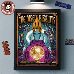 The Disco Biscuits Celebrating 30 Years 2025 Tour On June 2025 The Space Wizard Art And Tour Dates Home Decor Poster Canvas