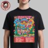 Pretty Lights Yahn Dawn 2025 Night 1 And 2 Combined Poster At Meadow Creek In Buena Vista Colorado On June 27 And 28 2025 Two Sided T-Shirt