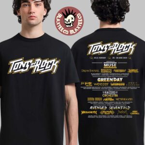 Tons Of Rock 2025 Merch In Oslo Norway On June 25-28 2025 Lineup Two Sided T-Shirt