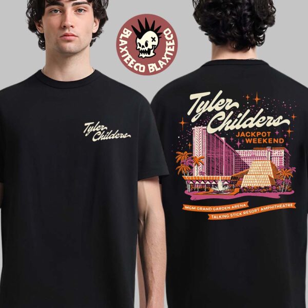 Tyler Childers Las Vegas Nevada 2025 Concert Tee At MGM Grand Garden Arena On June 7 2025 Two Sided Unisex T-Shirt
