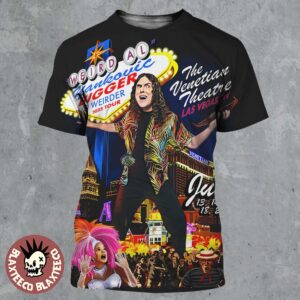 Weird Al Yankovic Bigger And Weirder 2025 Tour Poster For Show In Las Vegas NV At The Venetian Theatre On June 2025 All Over Print Shirt