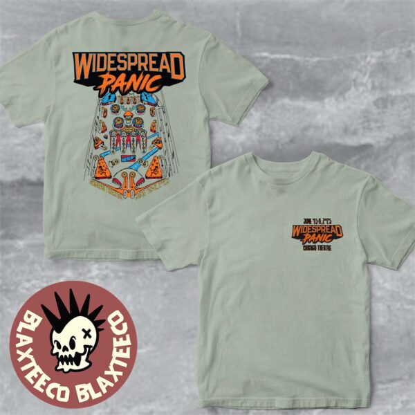 Widespread Panic Chicago Illinois 2025 Tour Merch Event Shirt At Chicago Theatre On June 4 5 6 2025 Two Sided Unisex T-Shirt