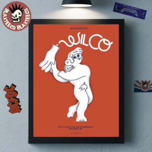 Wilco Antwerp Belgium 2025 Gig Poster At OLT Rivierenhof On June 16 And 17 2025 Home Decor Poster Canvas