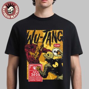 Wu Tang Clan Austin Texas 2025 Tour Gig Poster At Moody Center On June 15 2025 Unisex T-Shirt