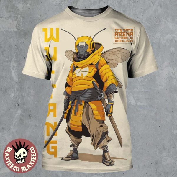 Wu Tang Clan Baltimore Maryland 2025 Venue Poster At CFG Bank Arena On June 6 2025 Killer Bee Artwork All Over Print Shirt
