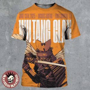 Wu Tang Clan Fort Worth Texas 2025 Event Poster At Dickies Arena On June 13 2025 Samurai Killer Bee Art All Over Print Shirt
