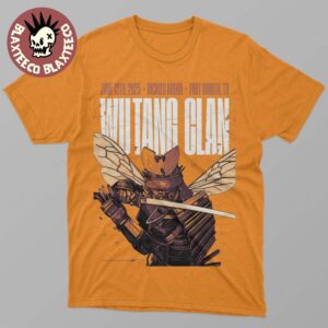 Wu Tang Clan Fort Worth Texas 2025 Event Poster At Dickies Arena On June 13 2025 Samurai Killer Bee Art Unisex T-Shirt