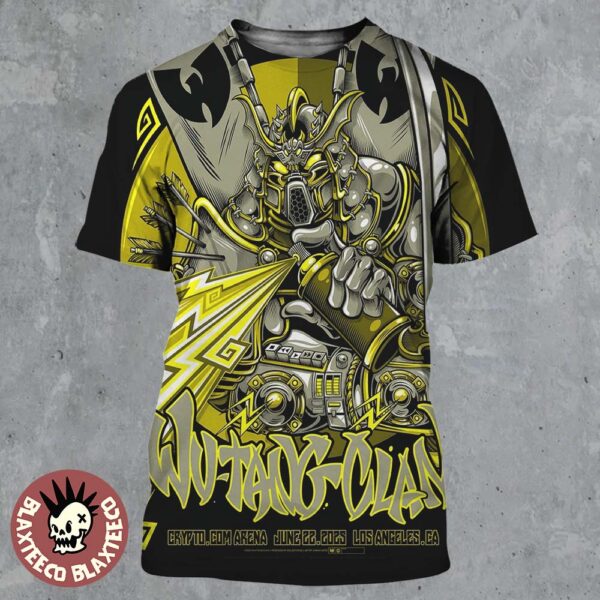 Wu Tang Clan Los Angeles California 2025 Concert Poster At Crypto.com Arena On June 22 2025 All Over Print Shirt