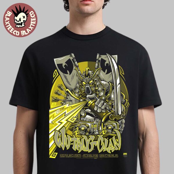 Wu Tang Clan Los Angeles California 2025 Concert Poster At Crypto.com Arena On June 22 2025 Unisex T-Shirt