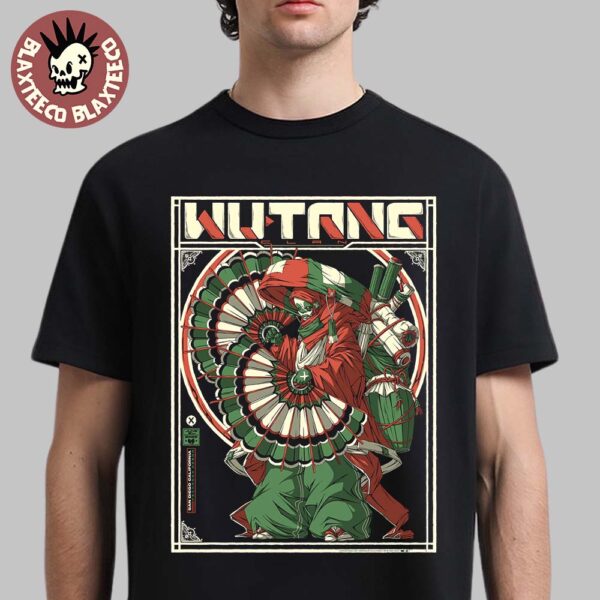 Wu Tang Clan San Diego California 2025 Show Poster At Pechanga Arena On June 21 2025 Unisex T-Shirt