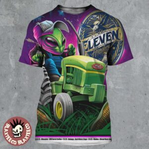 311 Band Homebrew Milwaukee And Dubuque 2025 Run Shows Poster At BMO Harris Pavilion On July 3 Back Waters Stage On July 5 And Vibrant Music Hall On July 9 2025 Farmer Alien Art All Over Print Shirt