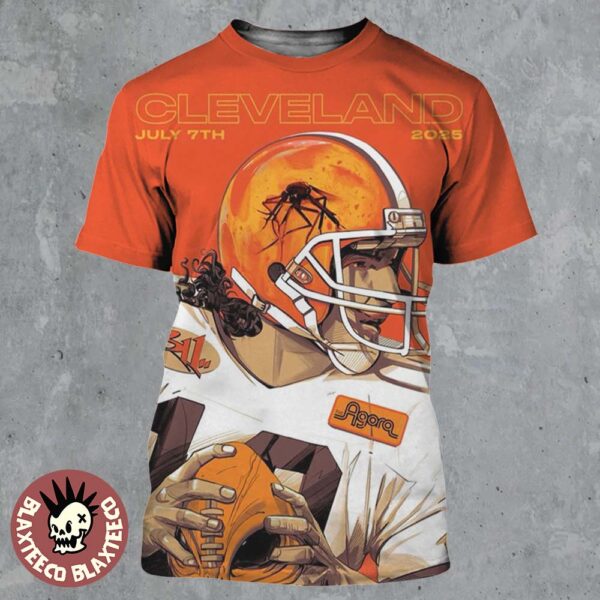 311 Cleveland Ohio 2025 Event Poster At The Agora On July 7 2025 Cleveland Browns Football Player Art All Over Print Shirt