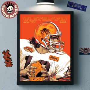 311 Cleveland Ohio 2025 Event Poster At The Agora On July 7 2025 Cleveland Browns Football Player Art Home Decor Poster Canvas